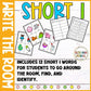 Short I Write the Room for Kindergarten Writing Center with CVC Fluency