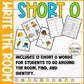 Short O Write the Room for Kindergarten Writing Center with CVC Fluency