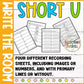 Short U Write the Room for Kindergarten Writing Center with CVC Fluency