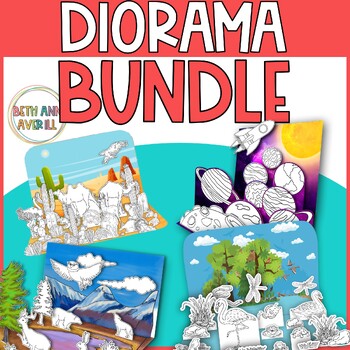 Habitat Diorama Project Template Animal Diorama for Biomes Bundle