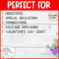 Valentine's Day Hat Activity Valentine Crown Headband Craft for Kindergarten