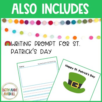St. Patrick's Day Handprint Craft for March Activities for Preschool