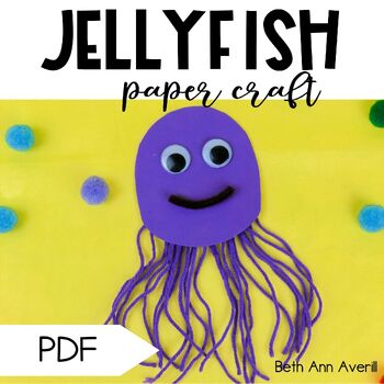 Jellyfish craft for ocean habitat bulletin board ocean animal craft