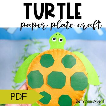 Sea Turtle craft for ocean life activity pond animals bulletin board craftivity