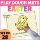 Easter Play Dough Mats Activities for Preschool Spring Fine Motor Skills