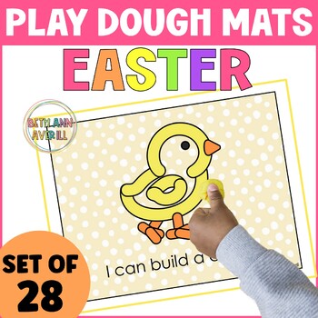 Easter Play Dough Mats Activities for Preschool Spring Fine Motor Skills