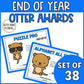 Editable End of Year Otter Awards Certificate for Preschool or Kindergarten