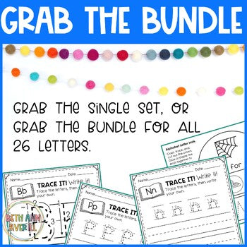 26 Letter of the Week Mega Bundle Alphabet Activities Preschool and Worksheets