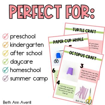 Summer Craft Kindergarten Ocean Animal Craft Activity Summer Camp Bulletin Board