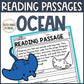 Ocean Animal Reading Passages with Comprehension Questions Shark Week Activities