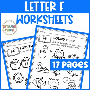 Letter Ff Worksheets with Letter Tracing Alphabet Letter of the Week Activities