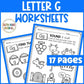 Letter Gg Worksheets with Letter Tracing Alphabet Letter of the Week Activities