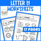 Letter Hh Worksheets with Letter Tracing Alphabet Letter of the Week Activities