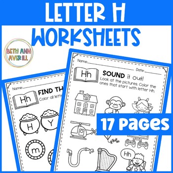 Letter Hh Worksheets with Letter Tracing Alphabet Letter of the Week Activities