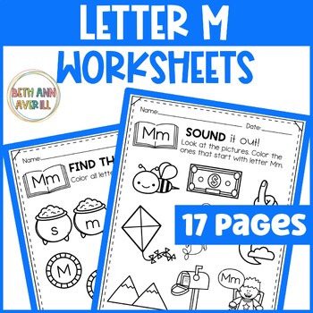 Letter M Worksheets with Letter Tracing Alphabet Letter of the Week Activities