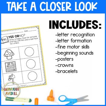Letter M Worksheets with Letter Tracing Alphabet Letter of the Week Activities