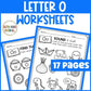 Letter O Worksheets with Letter Tracing Alphabet Letter of the Week Activities