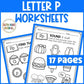 Letter P Worksheets with Letter Tracing Alphabet Letter of the Week Activities