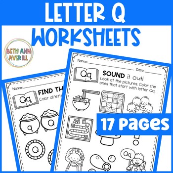 Letter Qq Worksheets with Letter Tracing Alphabet Letter of the Week Activities
