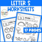 Letter Ss Worksheets with Letter Tracing Alphabet Letter of the Week Activities