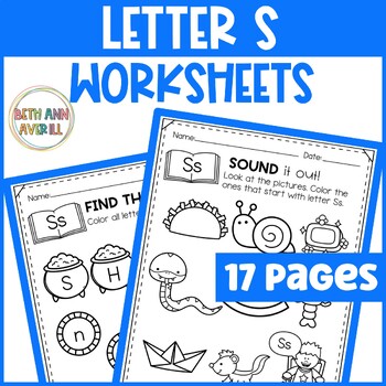 Letter Ss Worksheets with Letter Tracing Alphabet Letter of the Week Activities