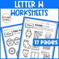 Letter Ww Worksheets with Letter Tracing Alphabet Letter of the Week Activities