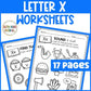 Letter X Worksheets with Letter Tracing Alphabet Letter of the Week Activities