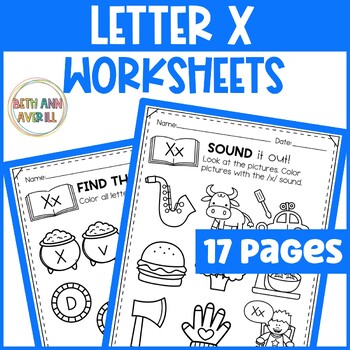 Letter X Worksheets with Letter Tracing Alphabet Letter of the Week Activities