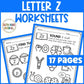 Letter Zz Worksheets with Letter Tracing Alphabet Letter of the Week Activities
