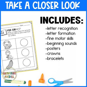 Letter Zz Worksheets with Letter Tracing Alphabet Letter of the Week Activities