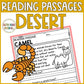 Desert Animal Reading Passages for Desert Habitat Activities Fluency