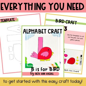 Letter b is for Bird craftivity letter of the week Alphabet Craft