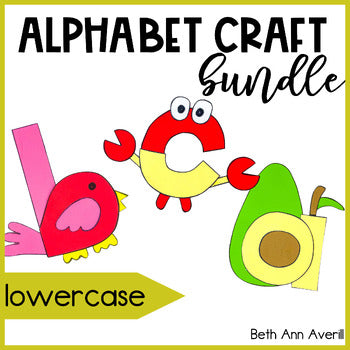26 Letter of the Week Craft Bundle Alphabet Activities Preschool Lowercase