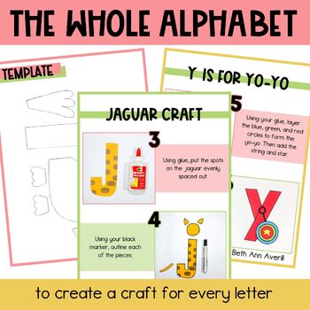 26 Letter of the Week Craft Bundle Alphabet Activities Preschool Lowercase