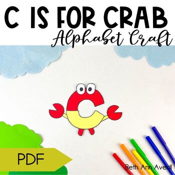 Letter c is for crab craftivity letter of the week Alphabet Craft
