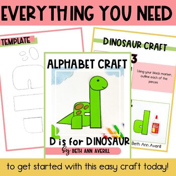 Letter d is for dinosaur craftivity letter of the week Alphabet Craft