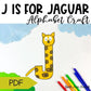 Letter j is for jaguar craftivity letter of the week Alphabet Craft