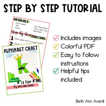 Letter k is for king craftivity letter of the week Alphabet Craft
