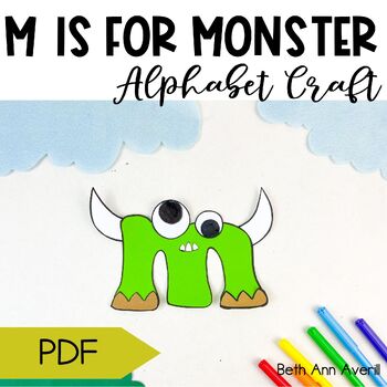Letter m is for monster craftivity letter of the week Alphabet Craft