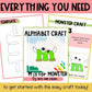 Letter m is for monster craftivity letter of the week Alphabet Craft