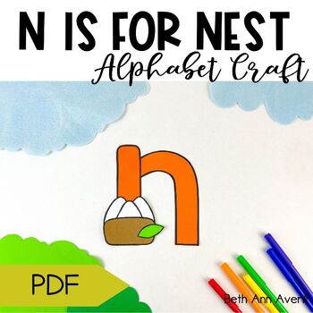 Letter n is for nest craftivity letter of the week Alphabet Craft