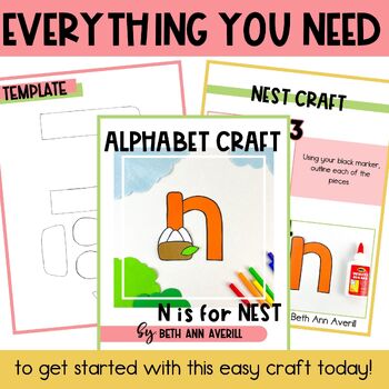Letter n is for nest craftivity letter of the week Alphabet Craft