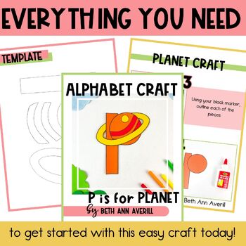 Letter p is for planet craftivity letter of the week Alphabet Craft