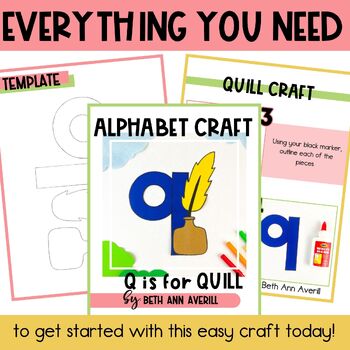 Letter q is for quill craftivity letter of the week Alphabet Craft