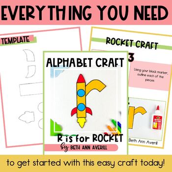 Letter r is for rocket craftivity letter of the week Alphabet Craft