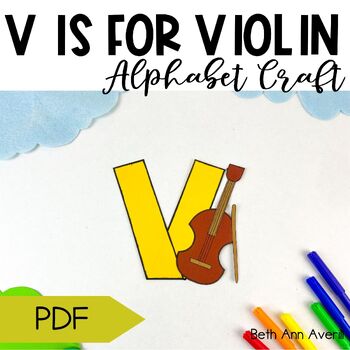 Letter v is for violin craftivity letter of the week Alphabet Craft