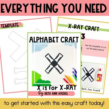 Letter x is for x ray craftivity letter of the week Alphabet Craft