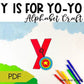 Letter y is for yo-yo craftivity letter of the week Alphabet Craft