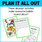 Disguise a Dinosaur Cut and Paste Craft Activity for Bulletin Board Decor
