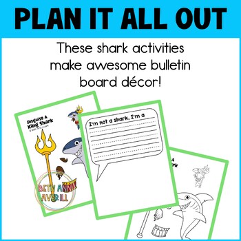 Disguise a Shark Week Cut and Paste Craft Activity for Bulletin Board Decor